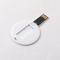 Η πιστωτική κάρτα USB 128GB UDP κολλά λογότυπο τυπωμένων υλών 2,0 το μίνι στρογγυλό μορφών CMYK