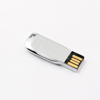 Το ασημένιο λαμπρό Drive 2,0 64GB 128GB 20MB/S μανδρών μετάλλων USB σώματος προσαρμόζεται τα αμερικανικά πρότυπα