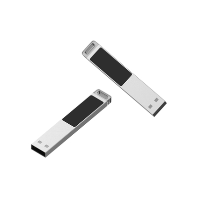 Προσαρμοσμένο μεταλλικό πλαστικό flash drive με φόρτωση λογότυπου για αποθήκευση δεδομένων