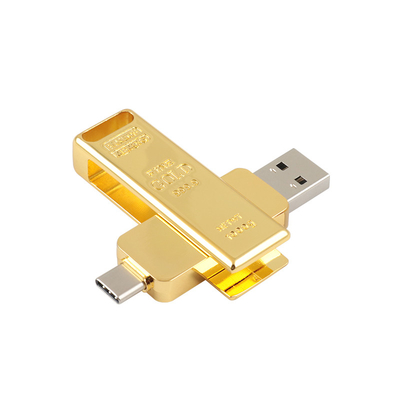 Χρυσός διαμορφωμένος φραγμός ΤΥΠΟΣ Γ USB 3,0 γρήγορη ΕΕ και ΗΠΑ Standrad αντιστοιχιών ταχύτητας