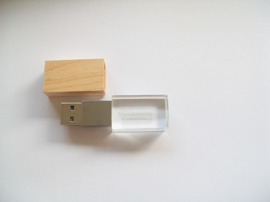 Προσαρμοσμένο Κρυστάλλινο USB Stick με επιλογές λέιζερ λογότυπο -50 ° C 80 ° C θερμοκρασία περιβάλλοντος