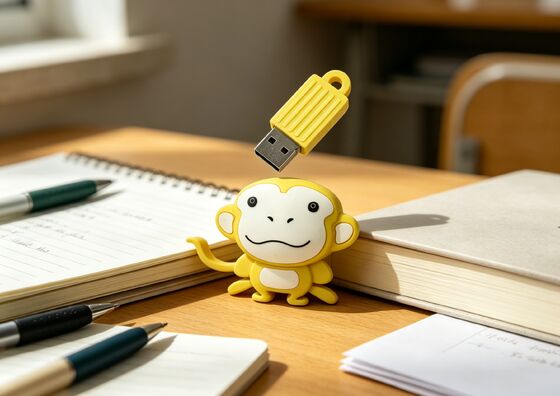Customized Shaped By Monkey PVC Mold Personalized USB Flash Drive με επιλογή κρυπτογράφησης δεδομένων για μάρκετινγκ και ασφαλή πρόσβαση σε δεδομένα