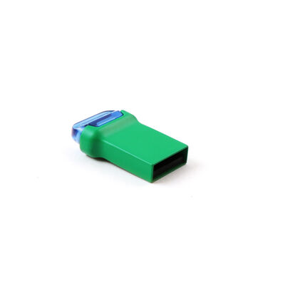 Πράσινο χρώμα σώματος Mini Udp Flash Drive Μεταλλική μονάδα flash USB μπορεί να προσαρμοστεί κατασκευασμένο λογότυπο και συσκευασία