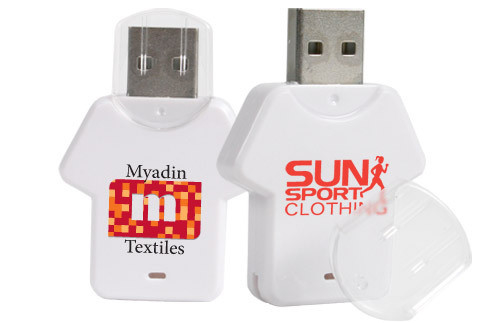 Η μπλούζα διαμορφώνει την πλαστική USB κίνηση 2,0 λάμψης usb ραβδιών 16GB 32GB άσπρη 3,0 ROHS