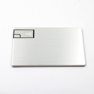Ασημένιο μέταλλο 2,0 ραβδιά 16GB 32GB ROSH πιστωτικών καρτών USB εγκεκριμένα