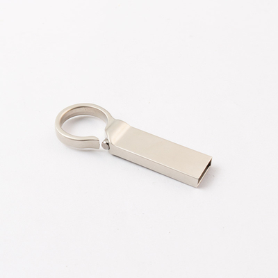 Προσαρμοσμένο λογότυπο Silver Matt Metal USB Flash Drive 2.0 64GB 128GB 20MB/S με κλειδαριά