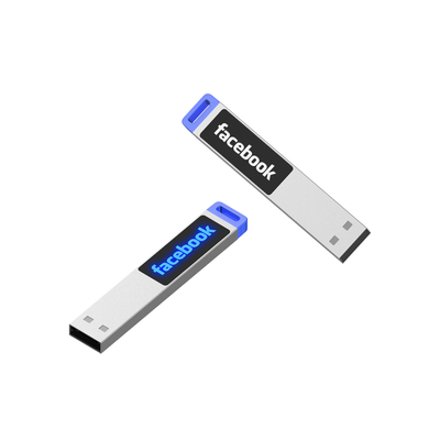 Προσαρμοσμένο μεταλλικό πλαστικό flash drive με φόρτωση λογότυπου για αποθήκευση δεδομένων