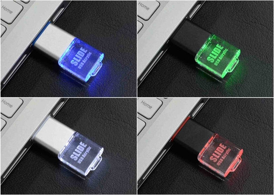 Έγγραφση λογότυπο Led Light Crystal Usb Stick OEM Odm