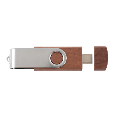 Φυσικό ξύλινο USB Flash Drive 2.0 3.0 με Τύπο C + Usb Ένα Νέο σχήματα Γρήγορη ταχύτητα