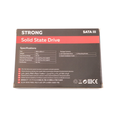 Υψηλής χωρητικότητας 2,5 ιντσών SATA SSD 256gb για Αντίσταση Σοκ Υψηλής χωρητικότητας 1500G/0.5ms