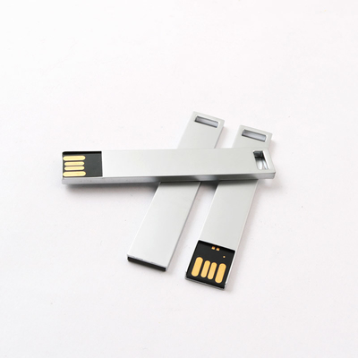 Ασημένιο ή εξατομικευμένο μεταλλικό USB flash drive -20°C έως 85°C για την επιχείρησή σας