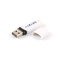 Περιβαλλοντικά φιλικό Μαύρο/Λευκό πλαστικό USB stick με πλήρη μνήμη με υψηλή ποιότητα μεταφοράς δεδομένων υψηλής ταχύτητας