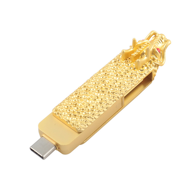 Σχήμα δράκου τύπου C και USB flash drive με γρήγορη ανάγνωση και γραφή 3.0 usb