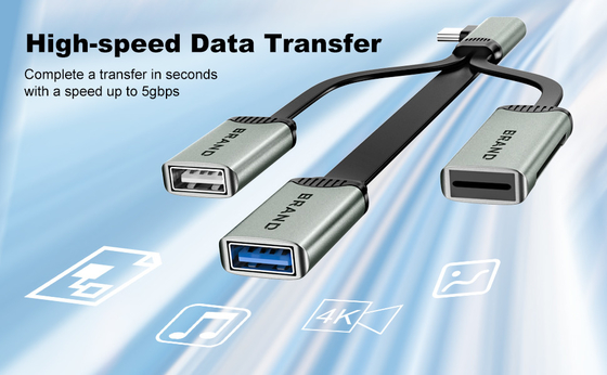 Διάβασμα για κάρτα TF Καλώδιο Hub κάρτας SD για USB 2.0 και USB 3.0 Γρήγορη μεταφορά δεδομένων