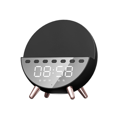 15W γρήγορη φόρτιση ασύρματο φορτιστή με Bluetooth ηχείο και φως 131 * 75 * 146MM μέγεθος σώματος