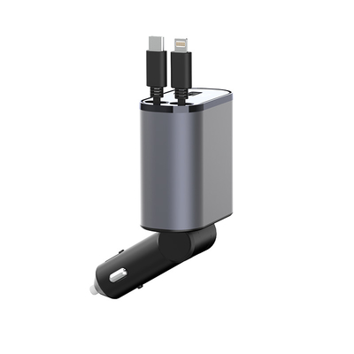 Εύκολη έξοδος USB-C 5V / 3A φορτιστή αυτοκινήτου με ονομαστική ισχύ MAX 120W