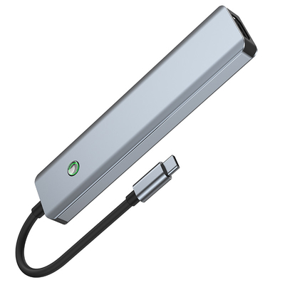 Πολυλειτουργικός σταθμός δεδομένων USB C Hub έξυπνος προσαρμογός με ταχύτητα μεταφοράς 5Gbps