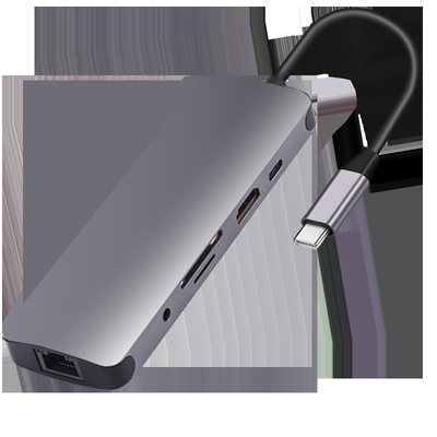 USB 3.0 Station USB C Hub Smart Adapter / Hub κάρτας μνήμης με ταχύτητα μεταφοράς δεδομένων 5Gbps