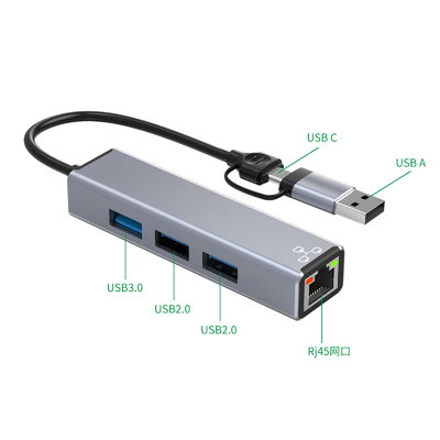 Σύνθετο USB C Hub Adapter Λάπτοπ USB Port Expander Usbc Hub για ταχεία μεταφορά δεδομένων
