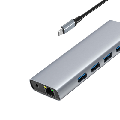 Ταχεία αλουμινίου πολλαπλών θύρων HDMI Hub και USB για βελτιωμένη σύνδεση
