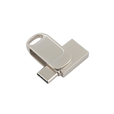 Καλό Λογότυπο Laser Ασημένιο Μεταλλικό Σώμα Type C Usb Flash Drive Υποστήριξη Usb 3.0 3.1 3.2
