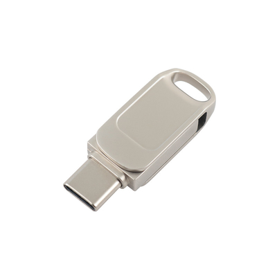 Καλό Λογότυπο Laser Ασημένιο Μεταλλικό Σώμα Type C Usb Flash Drive Υποστήριξη Usb 3.0 3.1 3.2