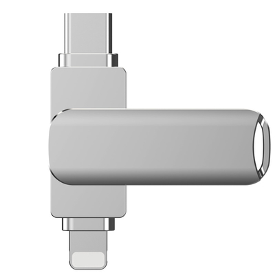 Δύο σε ένα USB flash drive με προστασία κωδικού πρόσβασης και ανθεκτικό μεταλλικό περίβλημα