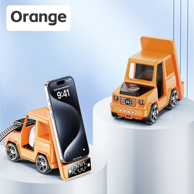 Πορτοκαλί Cool Car σχήμα ασύρματο φορτιστή για iPhone Airpods IWatch 225G Έκδοση 9V/1.67A