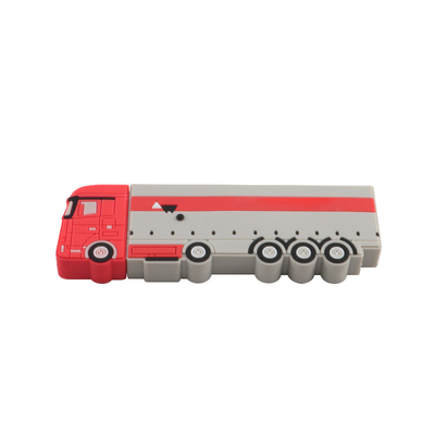 PVC ή Σιλικόνη Προσαρμοσμένα USB Flash Drive Σχήμα λεωφορείου Με Προεγκατάσταση Δεδομένων