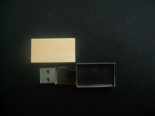 Προσαρμοσμένο Κρυστάλλινο USB Stick με επιλογές λέιζερ λογότυπο -50 ° C 80 ° C θερμοκρασία περιβάλλοντος
