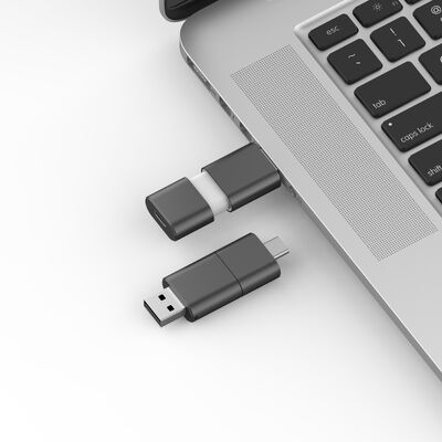 Γρήγορη ταχύτητα τύπου C με USB 3.0 και USB 2.0 Flash Drive Slide Shape Match CE,FCC,ROHS