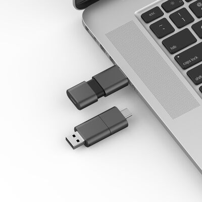 Γρήγορη ταχύτητα τύπου C με USB 3.0 και USB 2.0 Flash Drive Slide Shape Match CE,FCC,ROHS