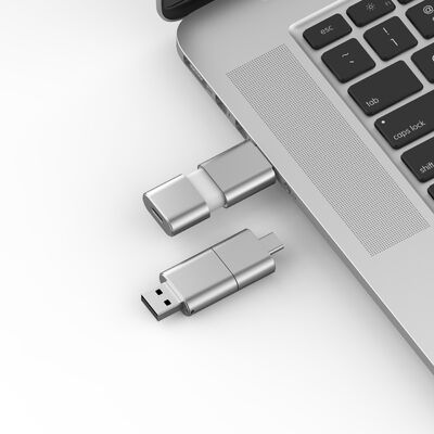 Γρήγορη ταχύτητα τύπου C με USB 3.0 και USB 2.0 Flash Drive Slide Shape Match CE,FCC,ROHS