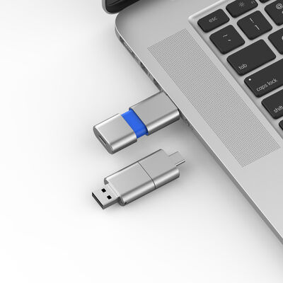 Γρήγορη ταχύτητα τύπου C με USB 3.0 και USB 2.0 Flash Drive Slide Shape Match CE,FCC,ROHS