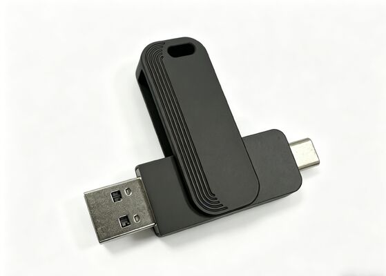 Gun Black Color Usb 3.0 + Type C 1005 Επιτυχής δοκιμή H2 Τύπου C USB Flash Drives Fast Match USA and EU Standard