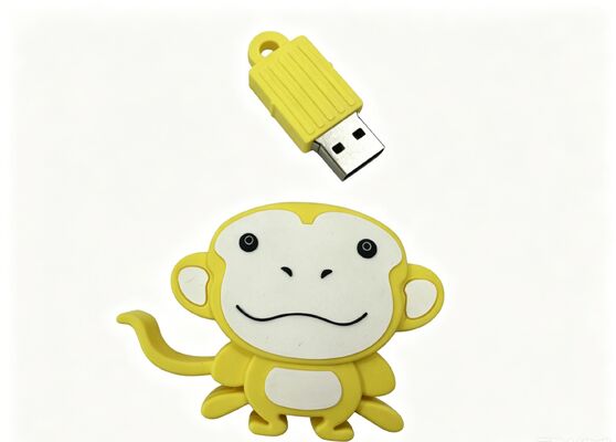 Customized Shaped By Monkey PVC Mold Personalized USB Flash Drive με επιλογή κρυπτογράφησης δεδομένων για μάρκετινγκ και ασφαλή πρόσβαση σε δεδομένα