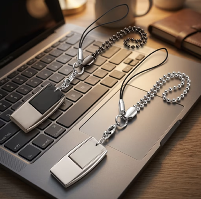 Μίνι USB Flash Drive με Key Chain Μπορεί Λέιζερ Λογότυπο Και Εκτύπωση Λογότυπο Από Προσαρμοσμένο Έφτιαξε Το Σώμα Usb Μπορεί Να Κάνει Ασημένιο Και Γκρίζο Χρώμα