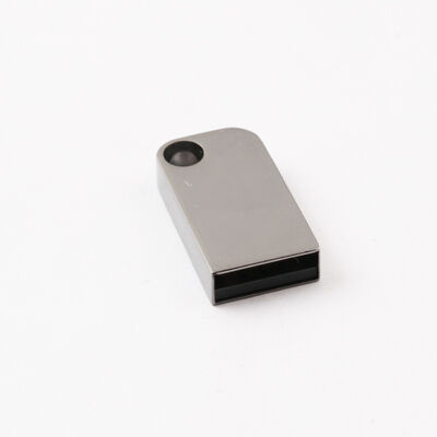 Μίνι μονάδα λάμψης USB με τρύπα που μπορεί να βάλει κλειδί Μεταλλική μονάδα λάμψης USB μπορεί προσαρμοσμένο λογότυπο λέιζερ