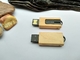 Ξύλινη USB βουλωμάτων ύφους Drive αποτύπωση σε ανάγλυφο χρώματος περίπτωσης σφενδάμνου ξύλινη και ΛΟΓΌΤΥΠΟ τυπωμένων υλών