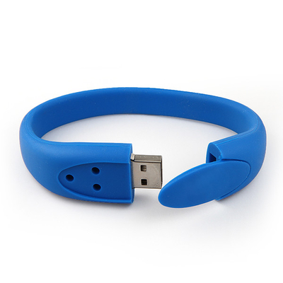 βραχιόλι 2,0 Usb συνήθειας σιλικόνης 64G 128G πλήρης μνήμη 3,0 80MB/S