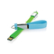 Αδιάβροχο Drive 64GB Wristband USB σιλικόνης λάμψης UDP με το βασικό δαχτυλίδι