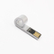 Διαμορφωμένο συριγμός ασημένιο USB 2,0 λέιζερ Drive λάμψης μετάλλων USB ραβδί μνήμης λογότυπων