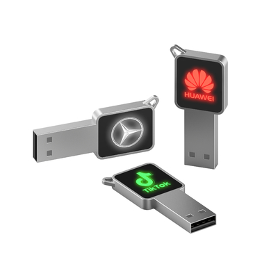 Το ραβδί κρυστάλλου USB 32GB 64GB 128GB κατά την ανάγνωση του φωτός των οδηγήσεων λαμπρός