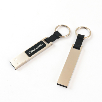 Μεταλλικό φως LED USB Flash Drive Γυαλιστερό κατά την ανάγνωση στον υπολογιστή USB 2.0 Γρήγορα