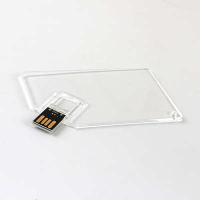 Διαφανές πλαστικό ραβδί 2,0 ΜΙΝΙ UDP 128GB 64GB 50MB/S μνήμης Usb πιστωτικών καρτών