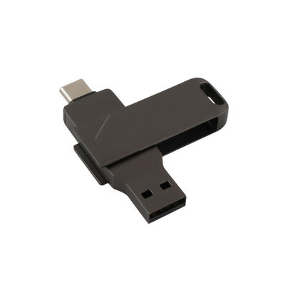 Τύπος Γ και Usb και το δύο μαύρο χρώμα πυροβόλων όπλων σώματος μετάλλων ραβδιών μνήμης λιμένων γρήγορο