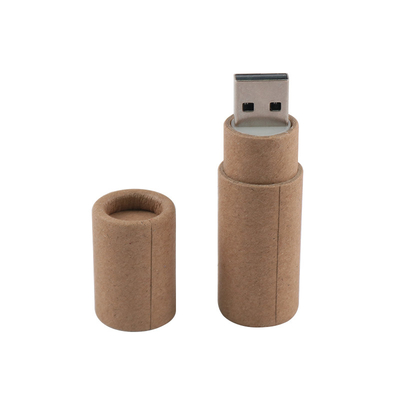 Στρογγυλό σχήμα ξύλινο USB 2.0 Flash Drive Γρήγορη ταχύτητα 30MB/S 64GB 128GB
