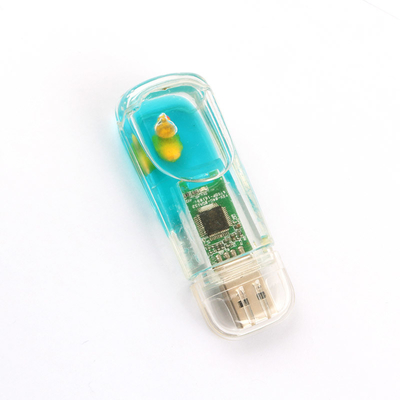 πλαστικό USB Stick μέσα Βάλτε υγρό USB flash drive προσαρμοσμένο σκάφος μέσα