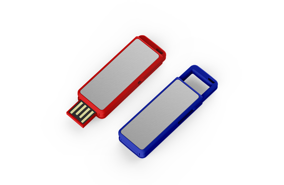 Προσαρμόσιμο πλαστικό USB Stick Μαύρο λευκό 256GB μνήμη Plug And Play