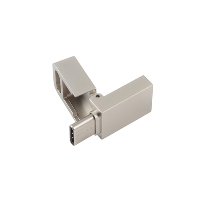 Μεταλλικό USB 3.0 και τύπου C flash drive με τύπου C μπορεί το λογότυπο λέιζερ ένα πρόσωπο κάνει υπόσχεση